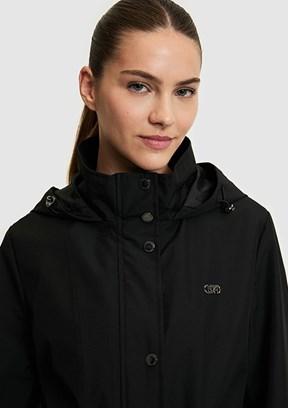 US POLO ASSN - Kadın Siyah Basic Kaban