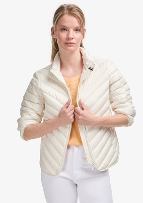 US POLO ASSN - Kadın Beyaz Basic Mont