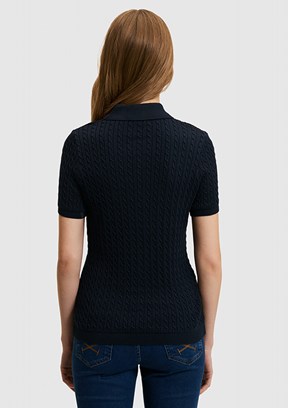 US POLO ASSN - Kadın Lacivert Slim Kazak