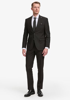 PIERRE CARDIN - Erkek Siyah Slim Takım Elbise