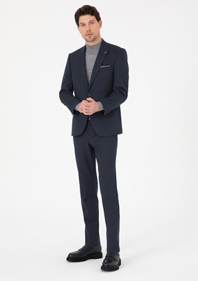PİERRE CARDİN Erkek Lacivert Slim Takım Elbise