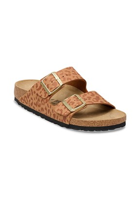 BİRKENSTOCK Arizona Syn Leopard - 1031926 Kadın Turuncu Günlük Terlik