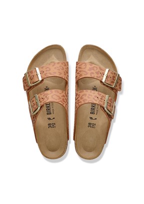 BİRKENSTOCK Arizona Syn Leopard - 1031926 Kadın Turuncu Günlük Terlik