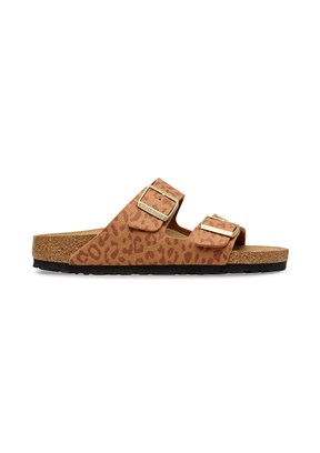 BİRKENSTOCK Arizona Syn Leopard - 1031926 Kadın Turuncu Günlük Terlik