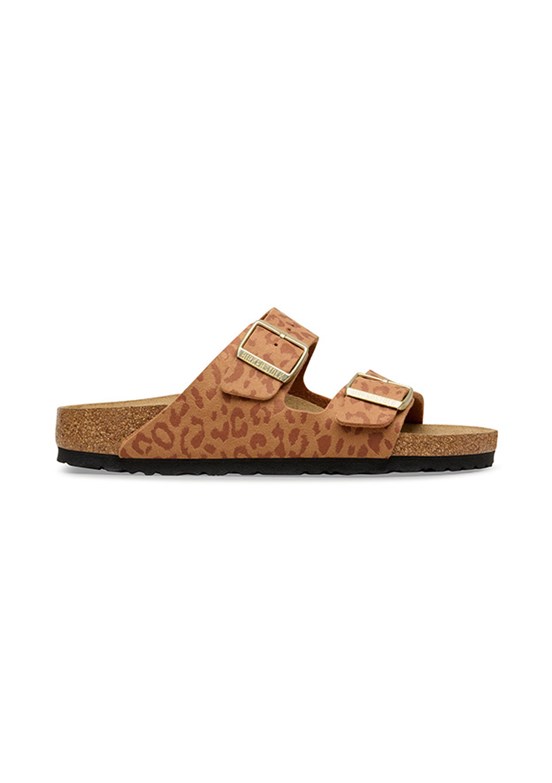 BİRKENSTOCK Arizona Syn Leopard - 1031926 Kadın Turuncu Günlük Terlik