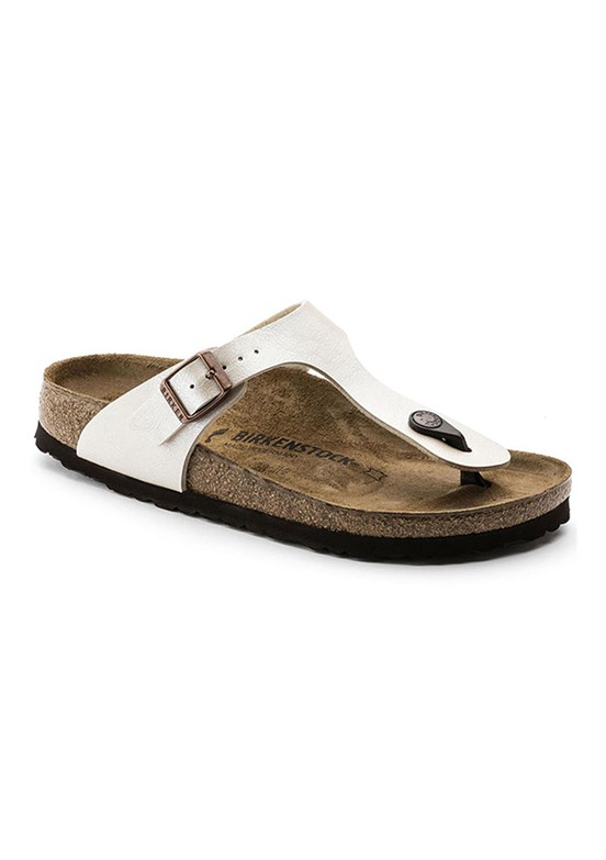 BİRKENSTOCK Gizeh Bf Graceful - 943871 Kadın Beyaz Parmak Arası Terlik