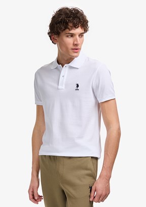 US POLO ASSN - Erkek Beyaz Slim T-Shirt