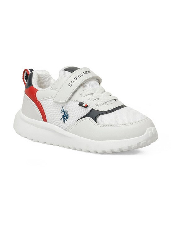 US POLO ASSN 6P Posse Jr 6Fx - A10215564512010 Erkek Çocuk Beyaz Koşu Ayakkabısı