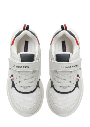 US POLO ASSN 6P Posse Jr 6Fx - A10215564512010 Erkek Çocuk Beyaz Koşu Ayakkabısı