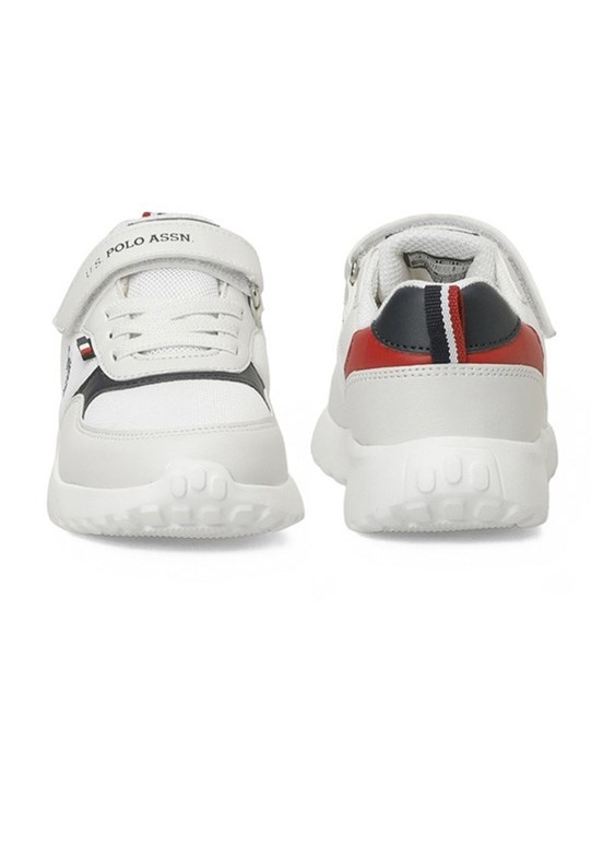 US POLO ASSN 6P Posse Jr 6Fx - A10215564512010 Erkek Çocuk Beyaz Koşu Ayakkabısı