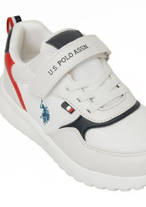 US POLO ASSN 6P Posse Jr 6Fx - A10215564512010 Erkek Çocuk Beyaz Koşu Ayakkabısı
