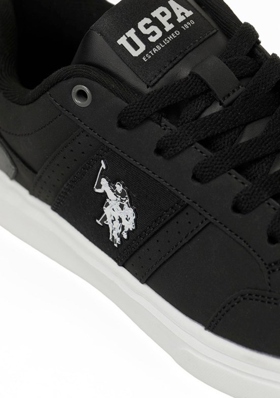 US POLO ASSN 6M Arsena 6Fx - A10215671212010 Erkek Siyah Sneaker Ayakkabı