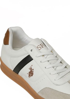 US POLO ASSN 6M Marquez 6Fx - A10215687612010 Erkek Beyaz Sneaker Ayakkabı