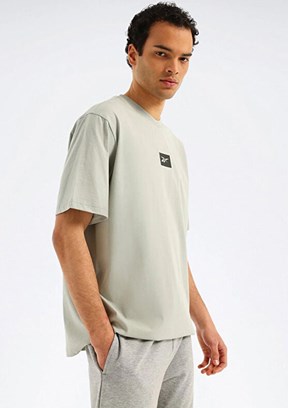 REEBOK 6M Tuche - A10220403007010 Erkek Yeşil Kısa Kol T-Shirt