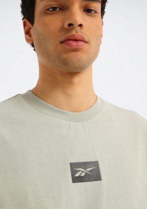 REEBOK 6M Tuche - A10220403007010 Erkek Yeşil Kısa Kol T-Shirt