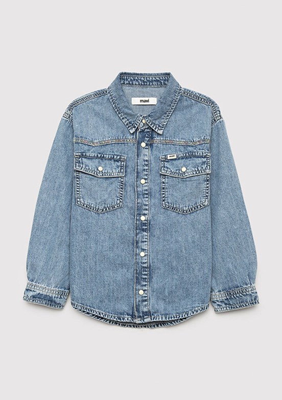 MAVİ Simba - M6217002-A2948 Kadın Mavi Denim Gömlek