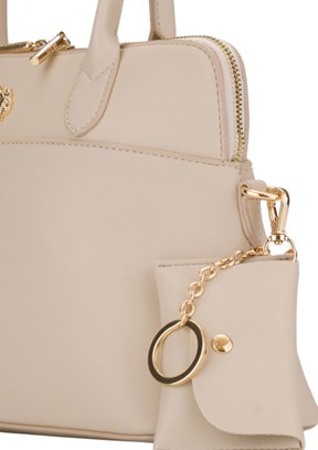 US POLO ASSN - US26186 Kadın Bej Çapraz Çanta
