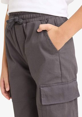 DEFACTO - G6424A8DFA Erkek Çocuk Antrasit Normal Bel Pantolon