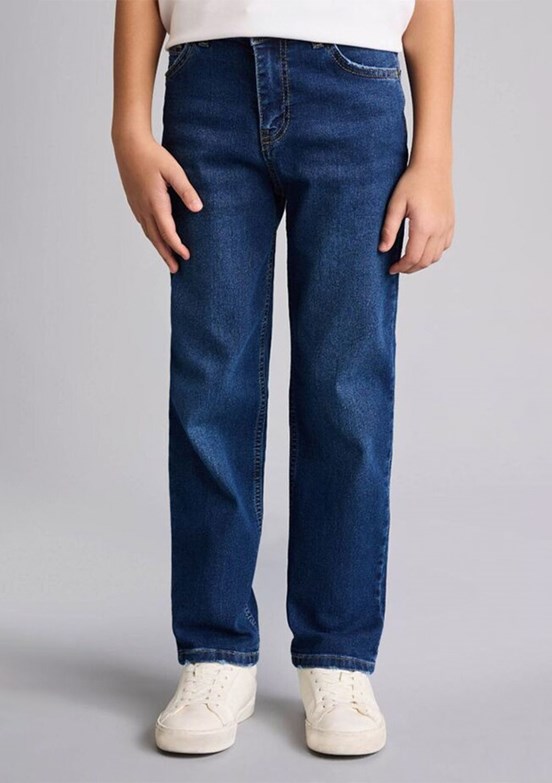 DEFACTO - G6743A8DF1 Erkek Çocuk Mavi Normal Bel Jean Pantolon