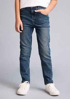 DEFACTO - F8437A8DFA1 Erkek Çocuk Yeşil Normal Bel Jean Pantolon