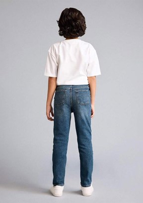 DEFACTO - F8437A8DFA1 Erkek Çocuk Yeşil Normal Bel Jean Pantolon