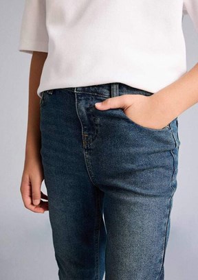 DEFACTO - F8437A8DFA1 Erkek Çocuk Yeşil Normal Bel Jean Pantolon