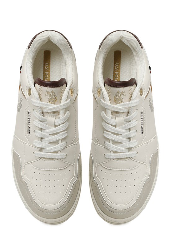 US POLO ASSN - TIARRA 6FX Kadın Bej Sneaker Ayakkabı