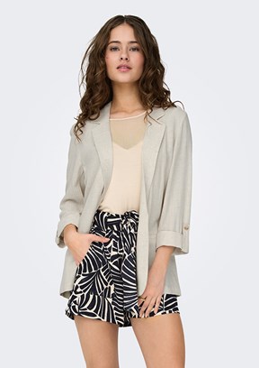 ONLY Onlsiesta - 15322274 Kadın Bej Blazer Ceket