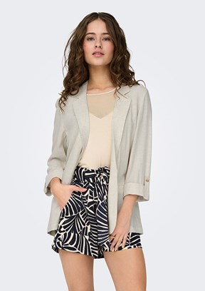 ONLY Onlsiesta - 15322274 Kadın Bej Blazer Ceket