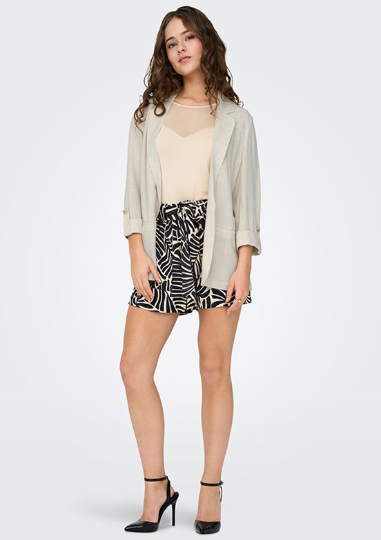 ONLY Onlsiesta - 15322274 Kadın Bej Blazer Ceket