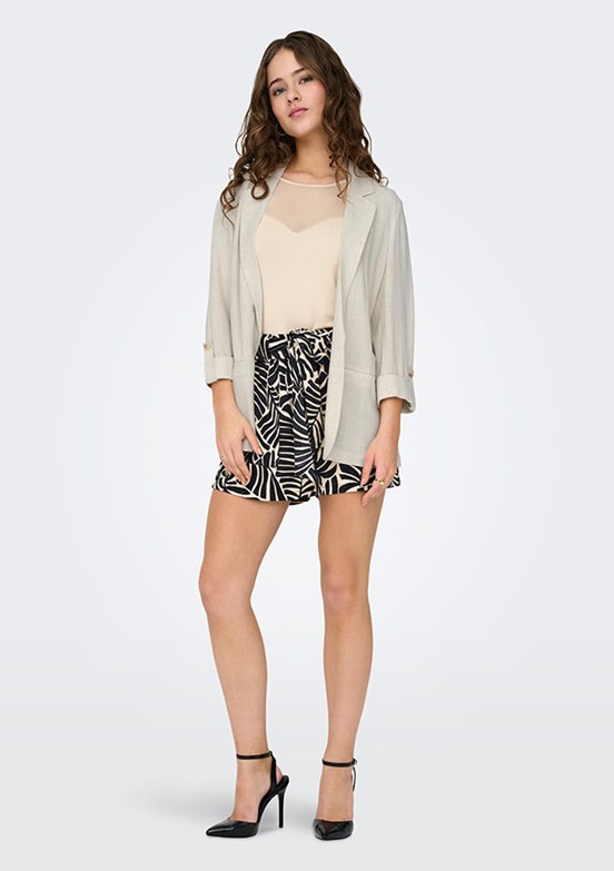 ONLY Onlsiesta - 15322274 Kadın Bej Blazer Ceket