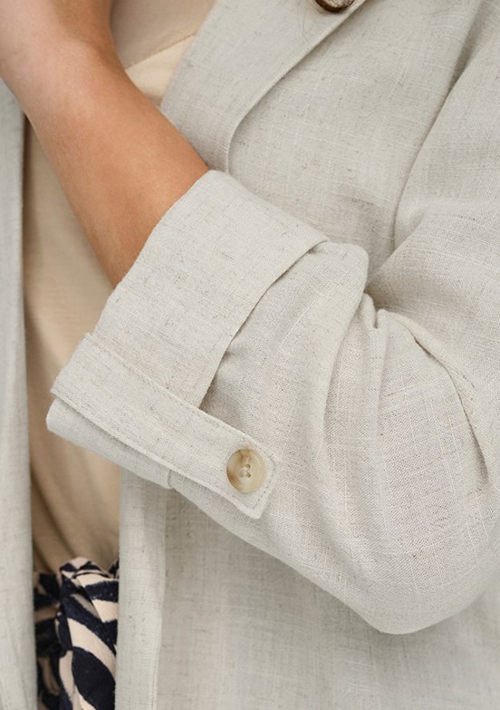 ONLY Onlsiesta - 15322274 Kadın Bej Blazer Ceket