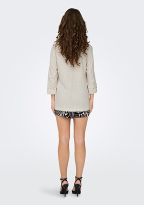 ONLY Onlsiesta - 15322274 Kadın Bej Blazer Ceket
