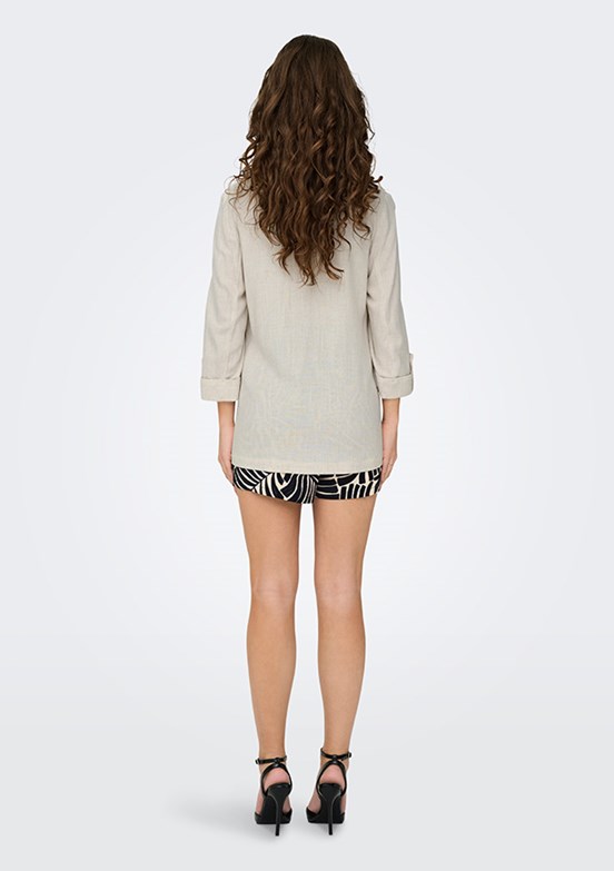 ONLY Onlsiesta - 15322274 Kadın Bej Blazer Ceket