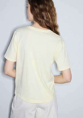 İPEKYOL - IS1260070244 Kadın Sarı Baskılı T-Shirt
