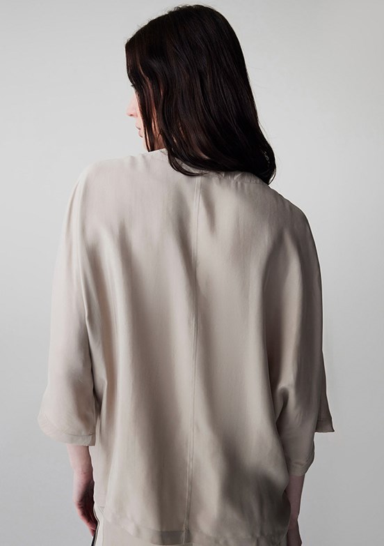 İPEKYOL - IS1260006084 Kadın Naturel Desenli Bluz