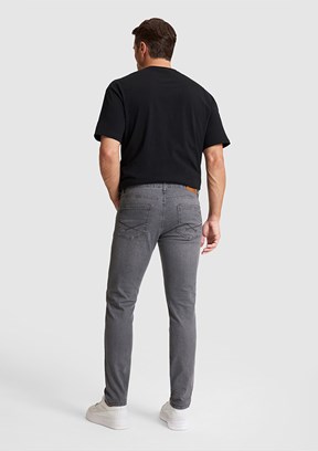 US POLO ASSN - Erkek Gri Slim Jean Pantolon