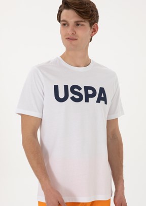 US POLO ASSN - Erkek Beyaz Basic T-Shirt
