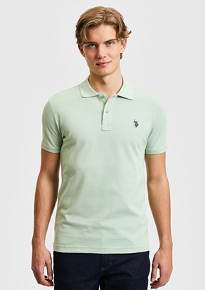 US POLO ASSN - Erkek Yeşil Basic T-Shirt