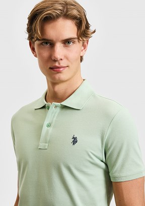 US POLO ASSN - Erkek Yeşil Basic T-Shirt