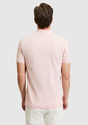 US POLO ASSN - Erkek Pembe Basic T-Shirt