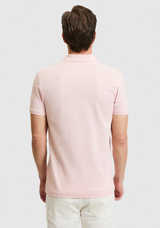US POLO ASSN - Erkek Pembe Basic T-Shirt