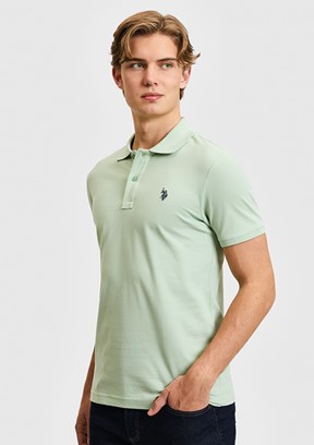 US POLO ASSN - Erkek Yeşil Basic T-Shirt