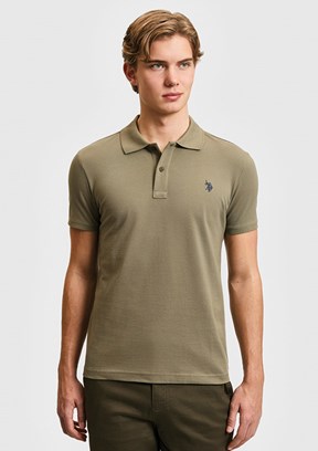 US POLO ASSN - Erkek Yeşil Basic T-Shirt