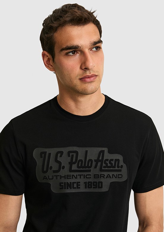 US POLO ASSN - Erkek Siyah Regular T-Shirt