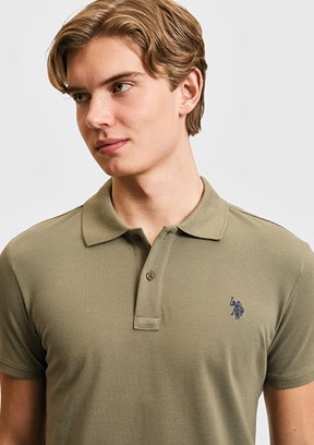 US POLO ASSN - Erkek Yeşil Basic T-Shirt