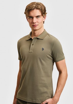 US POLO ASSN - Erkek Yeşil Basic T-Shirt