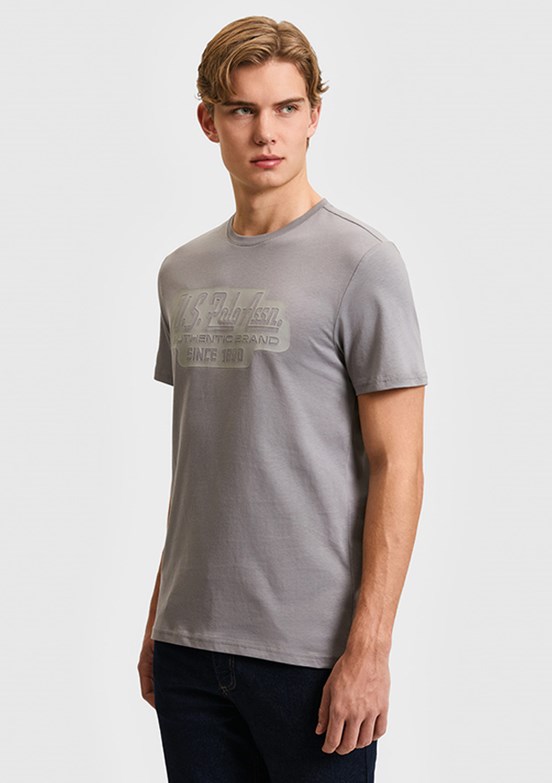 US POLO ASSN - Erkek Gri Regular T-Shirt