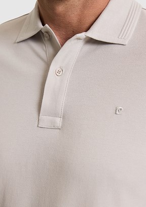 PİERRE CARDİN - Erkek Bej Basic T-Shirt