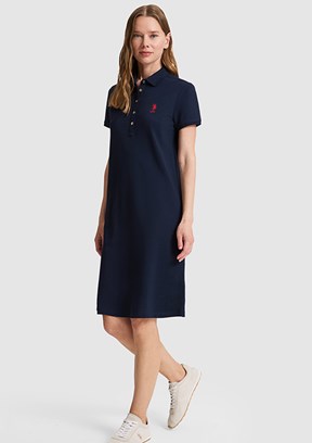 US POLO ASSN - Kadın Lacivert Örme Elbise